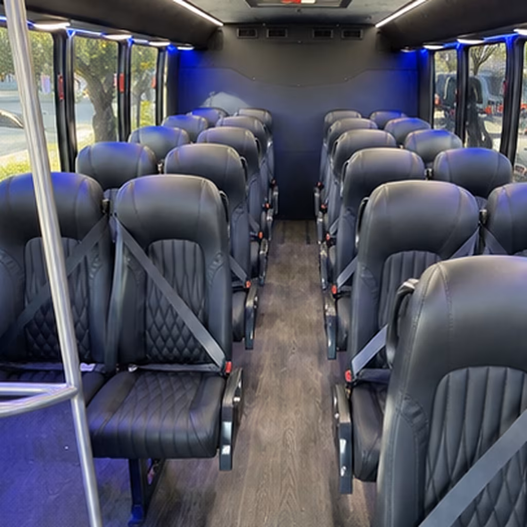 25 passenger minibus inside