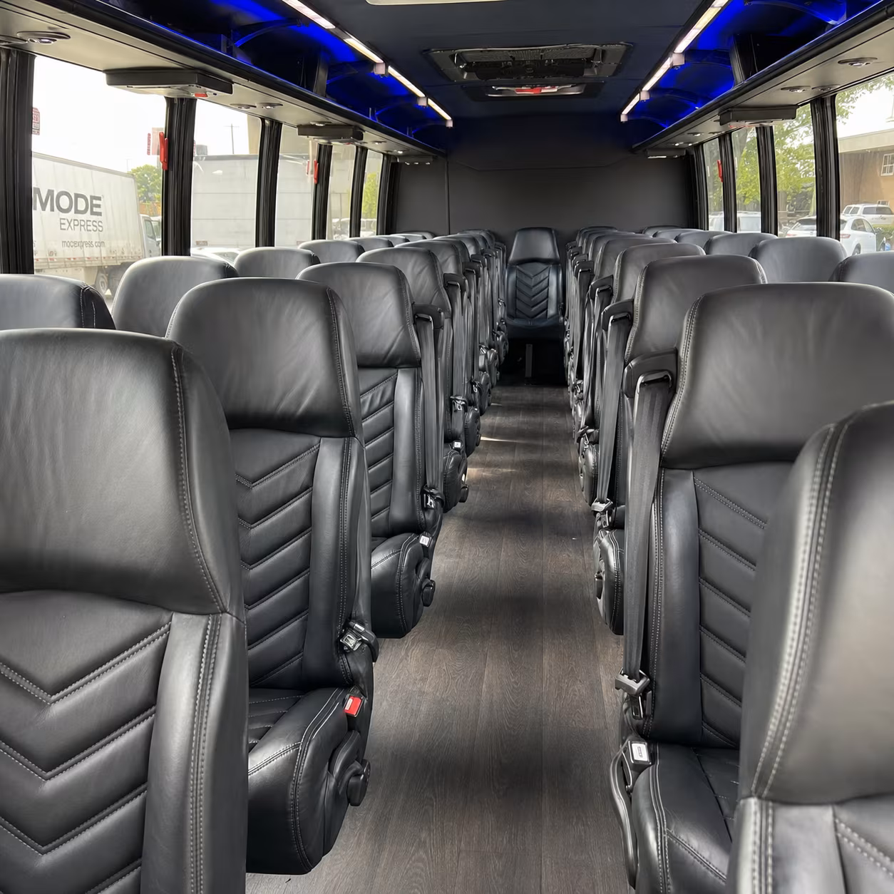 28 passenger minibus inside