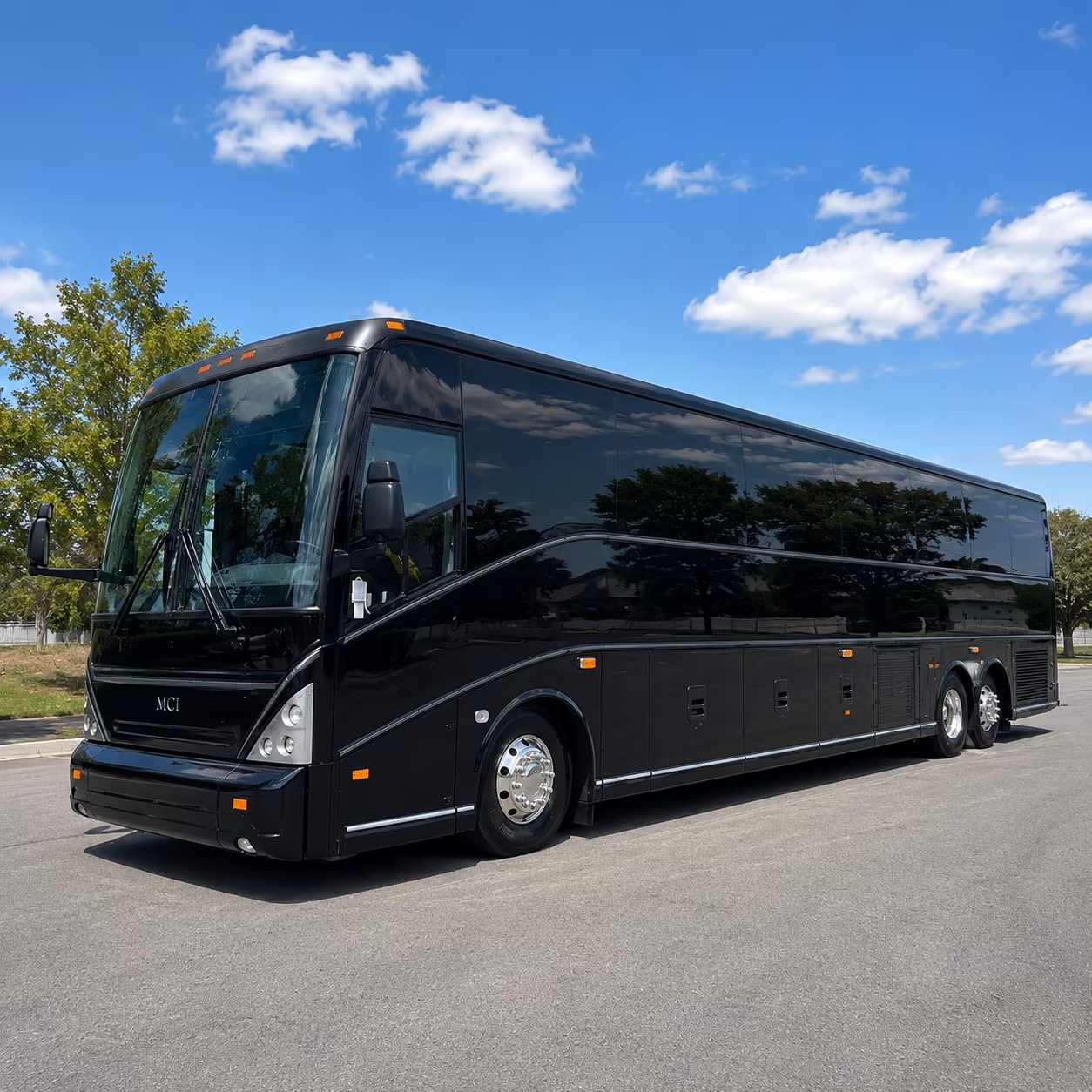 charter buses for large toledo prom groups heading to venue together
