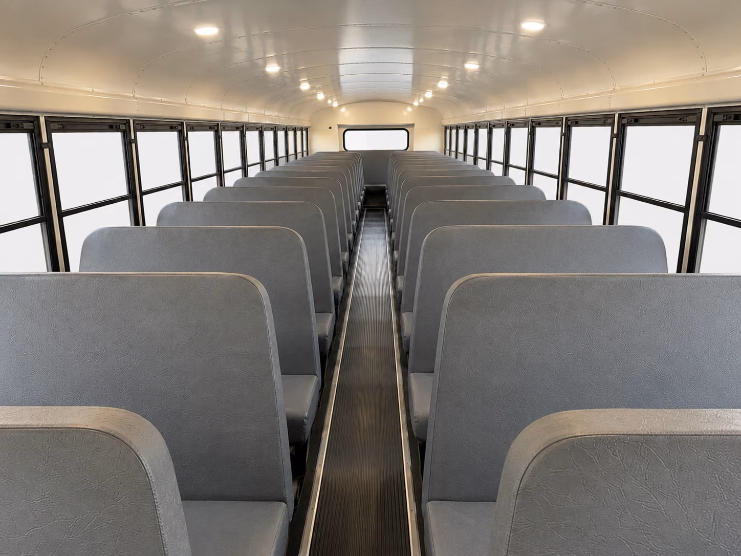 school bus inside
